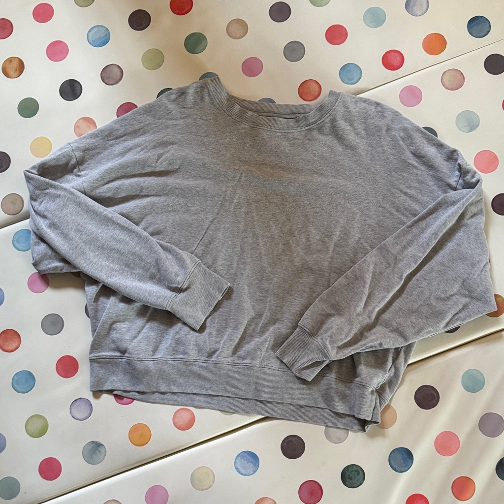 Rivet And Thread Cropped Gray Women's Sweater From Madewell